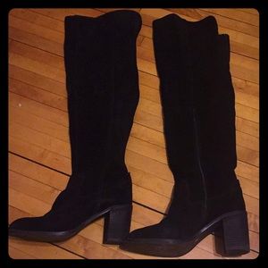 Jeffrey Campbell over the knee suede boots